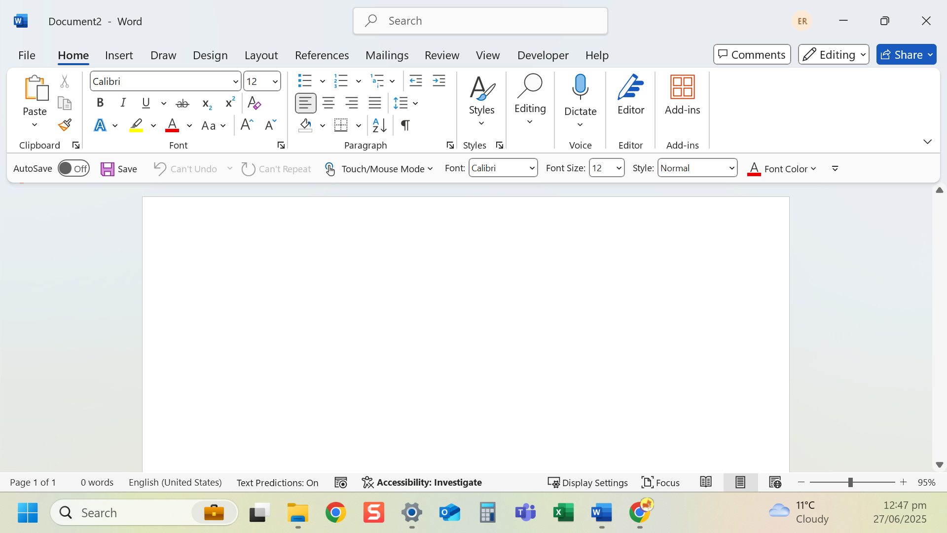Open the 'Review' tab in Microsoft Word
