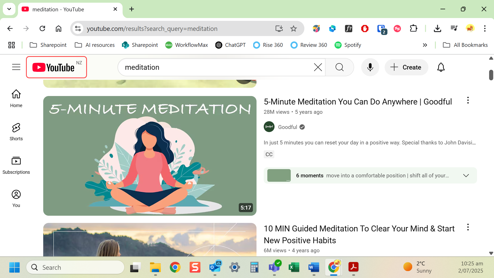 Find the video you want to embed on YouTube