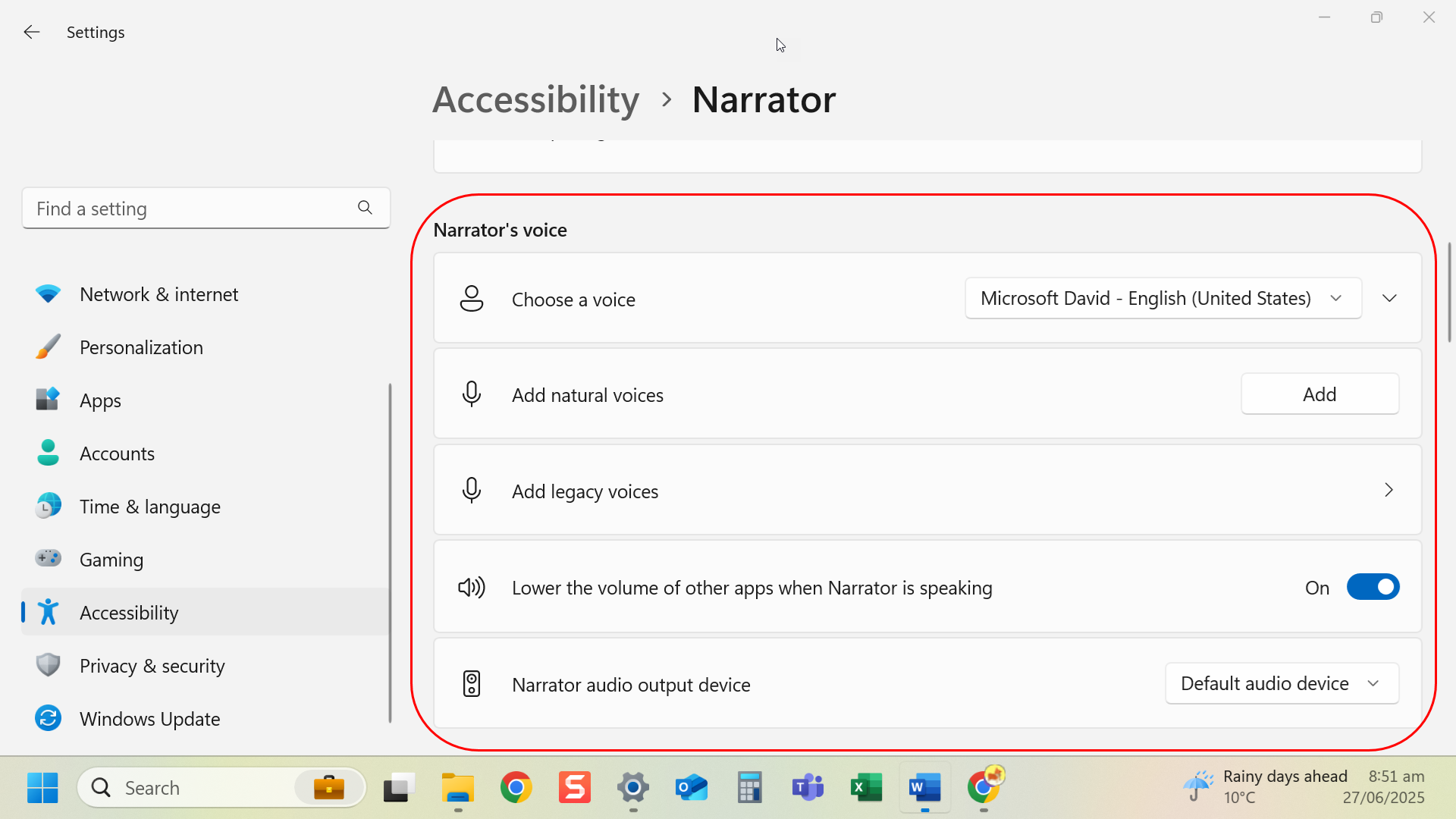 Adjust verbosity and other settings